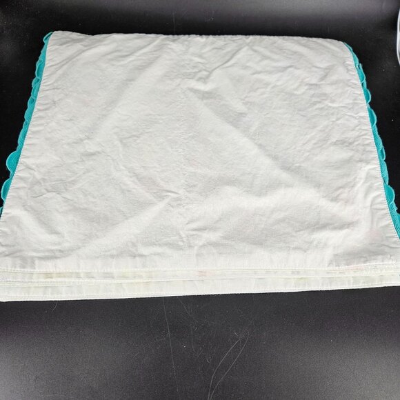 Fabric Placemats Spring Easter Bunny Egg Flowers Blue White Decor 14x17 Lot 7 - Picture 7 of 11